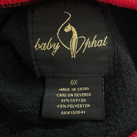 Baby Phat Kids Black Long Sleeve Crew Neck Sweatshirt Size 6X - Picture 7 of 9